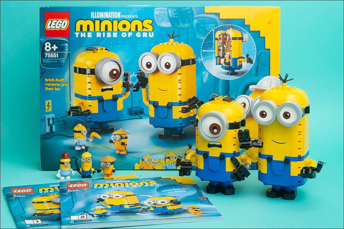 Как устроены миньоны? Фотообзор набора LEGO Minions 75551 Фигурки миньонов  и их дом | VerSen | Дзен