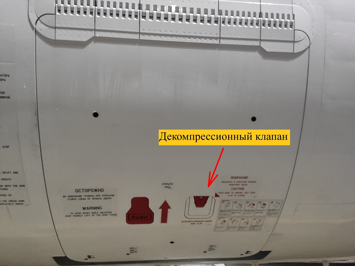 Грузовая дверь самолета SSJ-100.