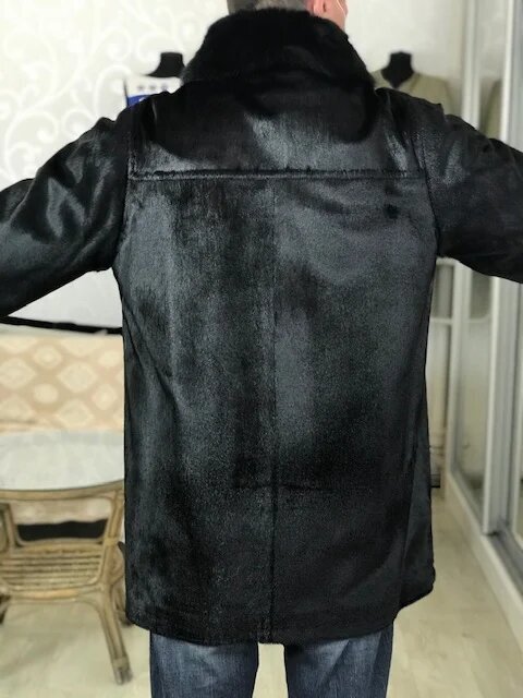 Переделка мужской куртки из меха нерпы. Ателье Ирины Берзиной.