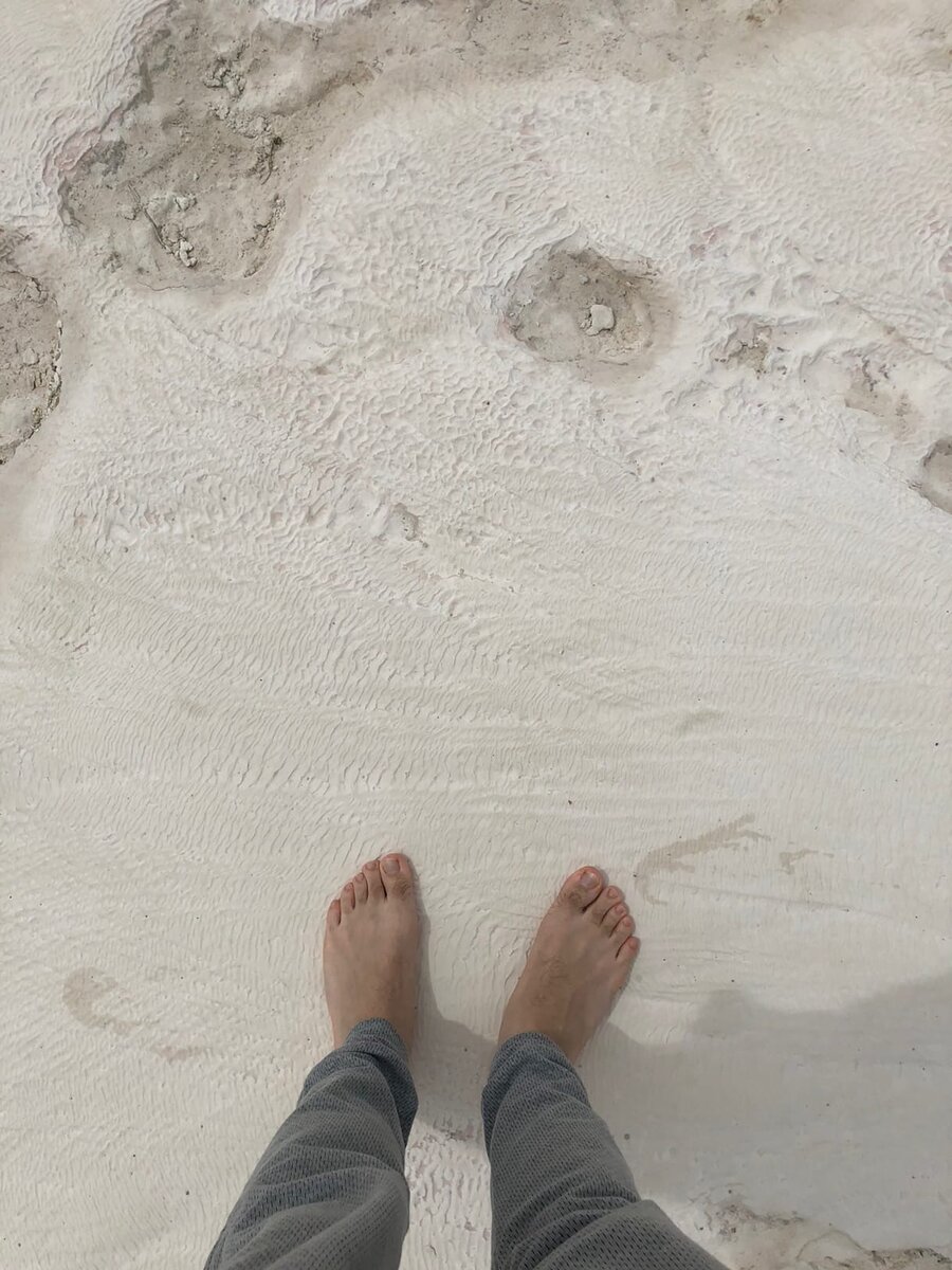 Поверхность из Травертина довольно твердая