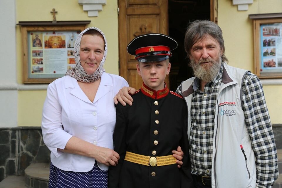 У храма в Московском суворовском военном училище, 2019 г.