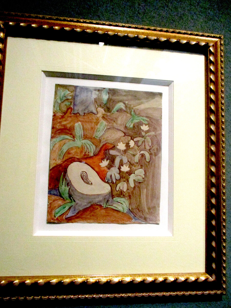 Елена Гуро. Пень, гриб. Бумага, акварель. Собрание Марины и Бориса Молчановых, Москва