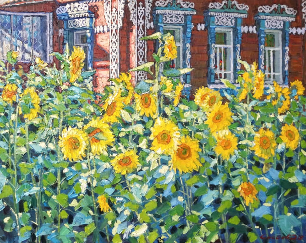 Фотография картины Д. Сысоева "Солнечное лето" (из открытых источников)