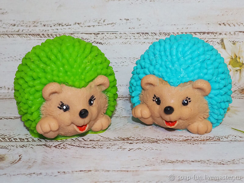 Любимое мыло - ёжики. 