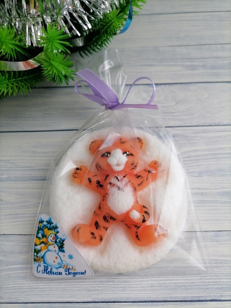 Тигренок на снегу