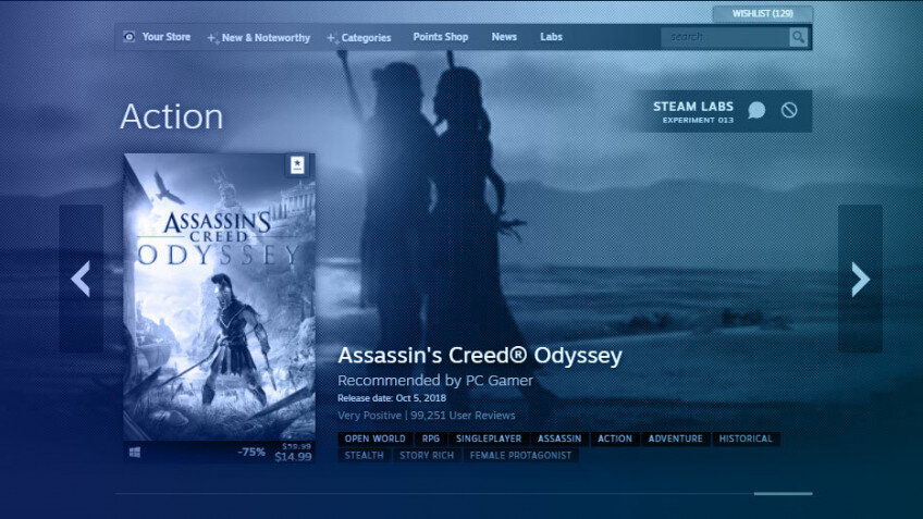 Steam экспериментирует с вёрсткой и функционалом разделов магазина