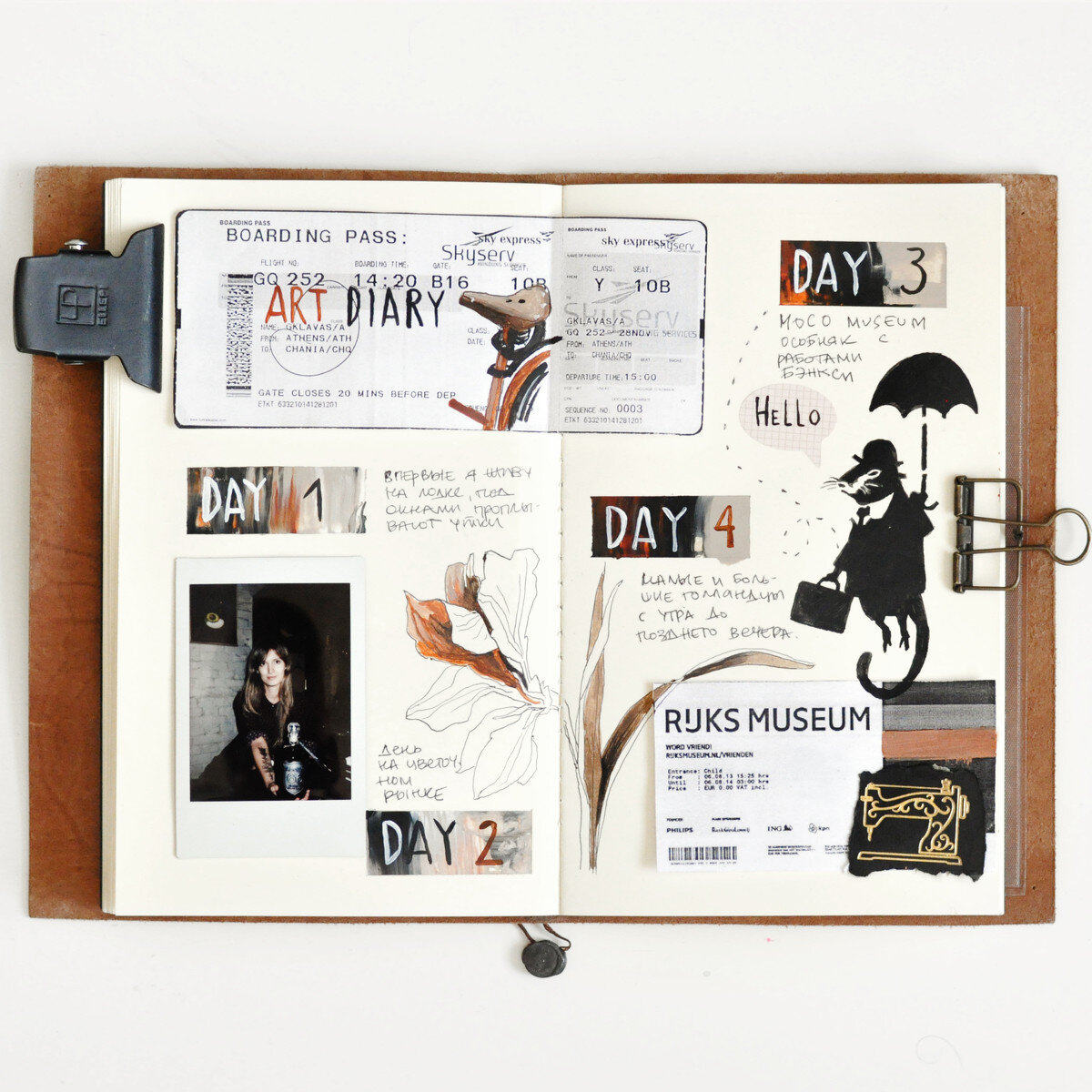 Примеры страниц артбука Ани Расторгуевой







