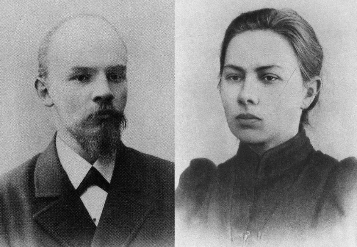 В. И. Ленин и Н. К. Крупская