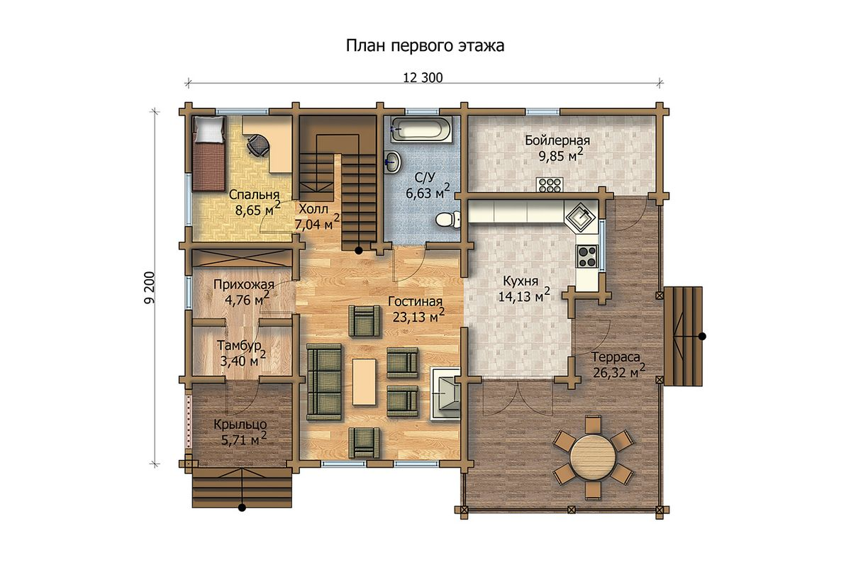 Проект дома с террасой 175 кв. м. под строительство | Home - строительная и  отделочная компания | Дзен