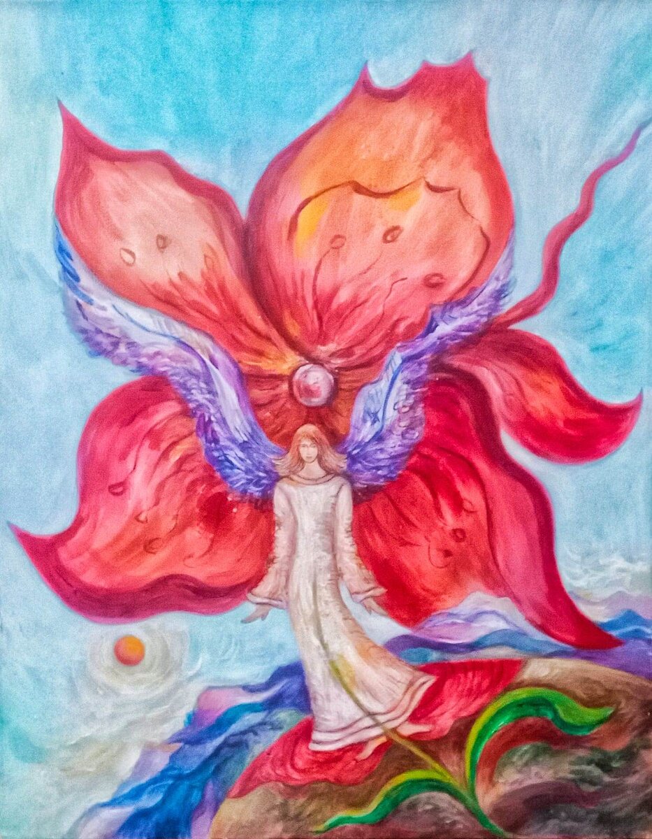 «Полыхание», холст, акрил, 2006 год. Светлана Колодиева