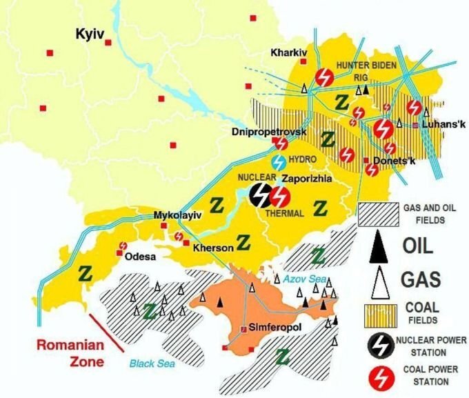  Потенциал регионов Новороссии по западной оценке. Источник: t.me/SergeyNikolaevichBogatyrev.