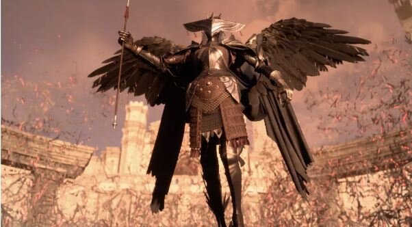 Персонаж Forspoken, парящий над землей (Изображение предоставлено Square Enix)