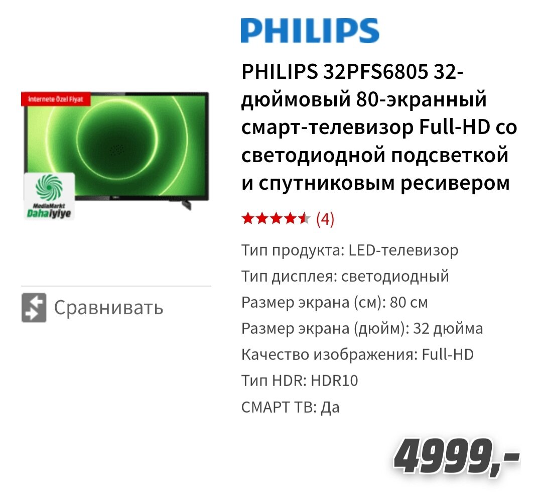 Средний вариант. Магазин mediamarkt
