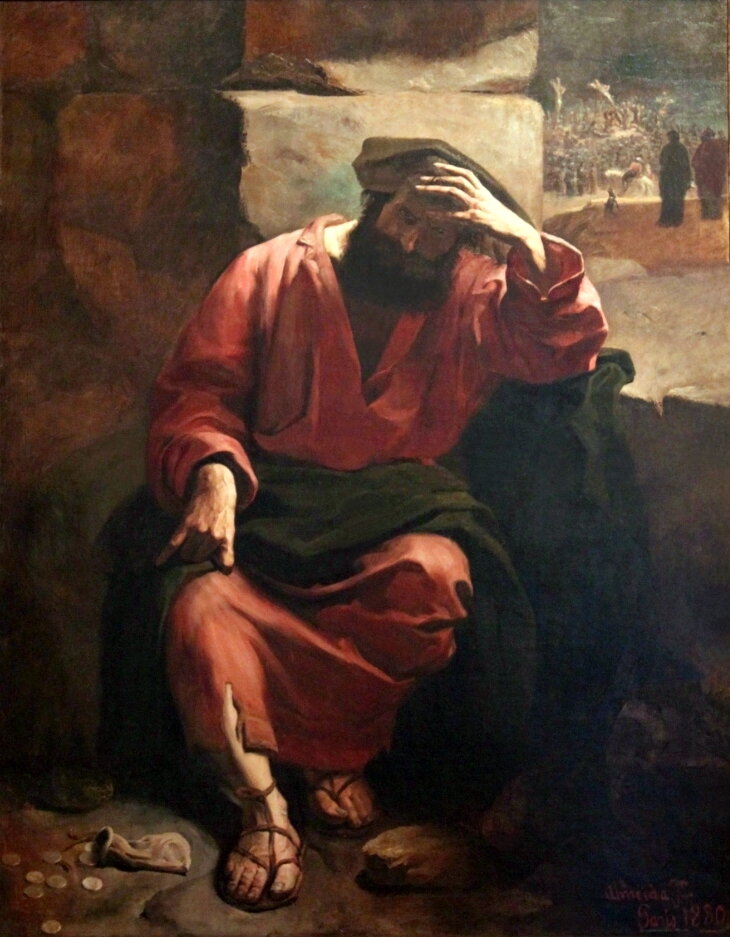 Almeida Júnior - Remorso de Judas, 1880