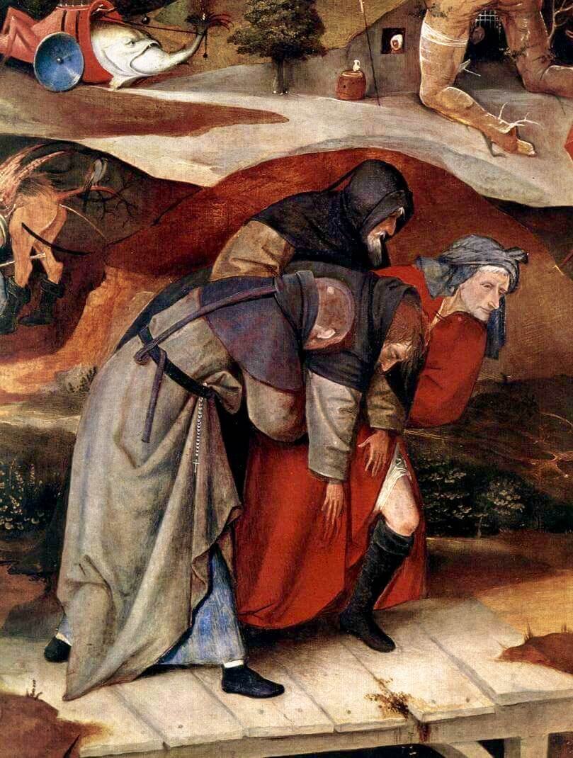 Босх. Искушение святого Антония. Фрагмент