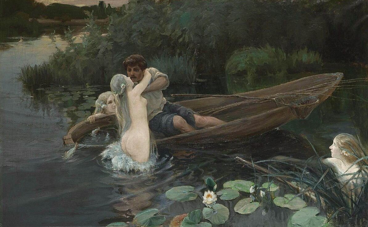 Иван Дженеев «Водные глубины. Омут», 1907 год