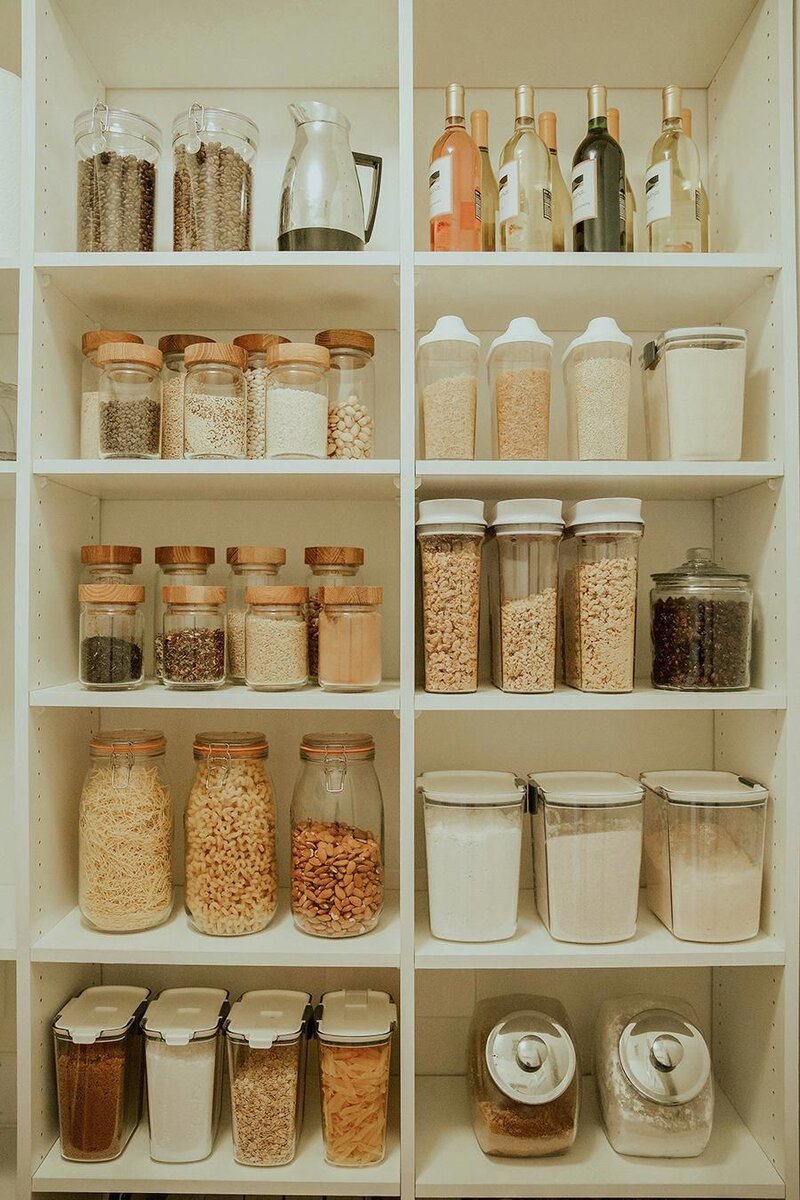 Хранение сыпучих продуктов на кухне