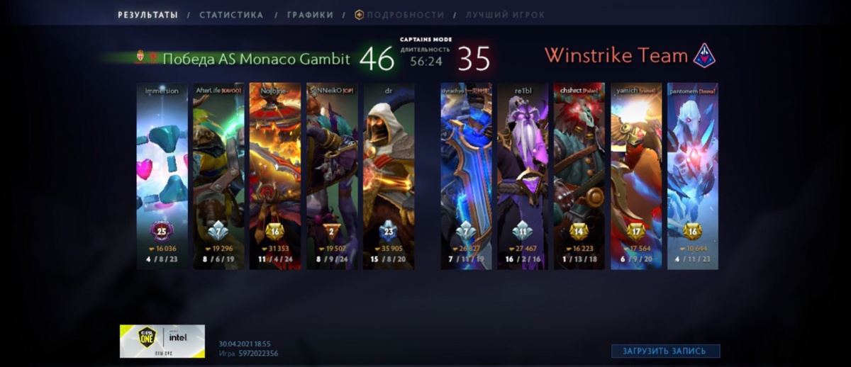 Winstrike Team vs AS Monaco Gambit -1 Game.