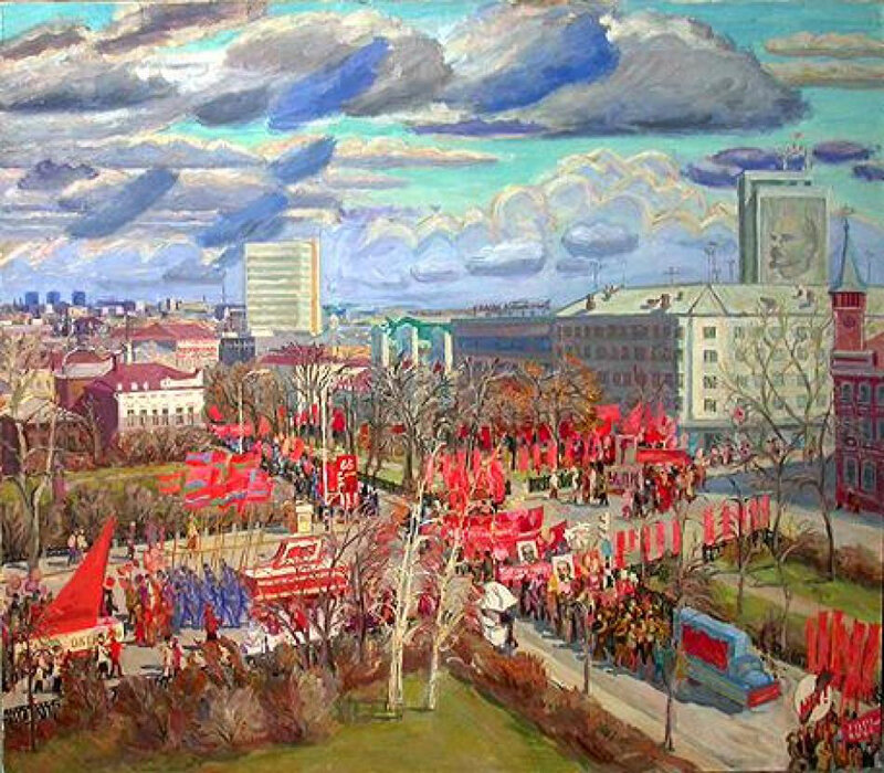 Саблин Вячеслав Евгеньевич (род. 1945). Демонстрация. 1984 г.