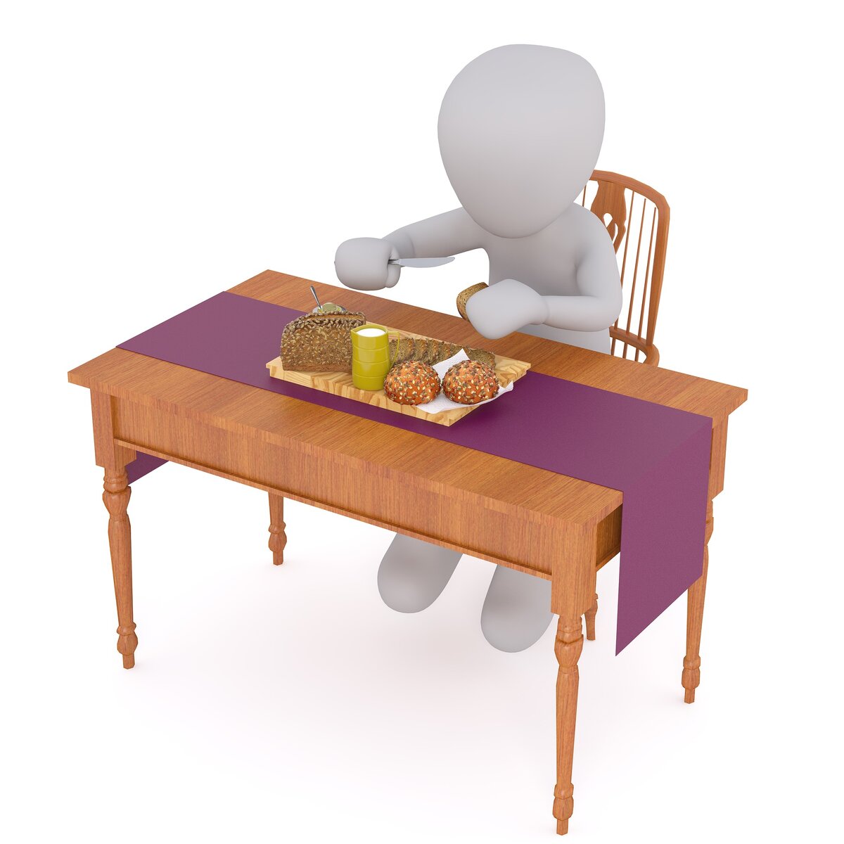 Serving table. Free Masa