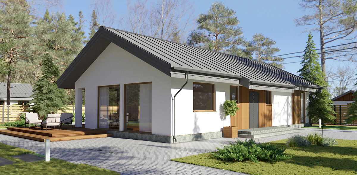 Самая удачная планировка с 3-мя спальнями Каркасник четы Шкавровых Дзен