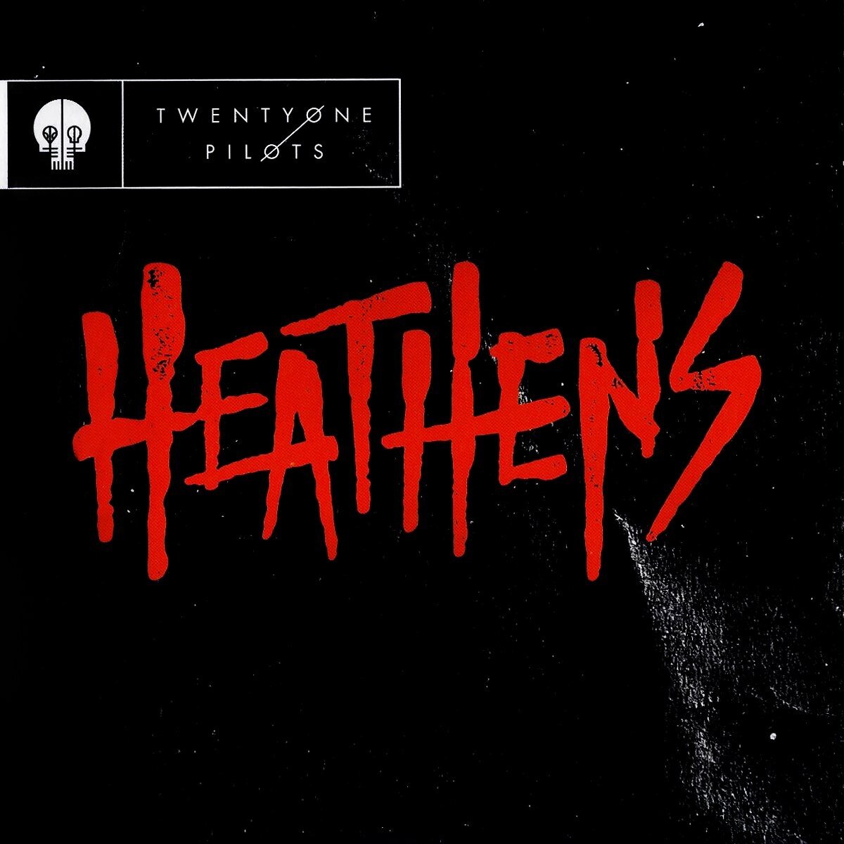 Обложка сингла "Heathens" американского дуэта Twenty One Pilots