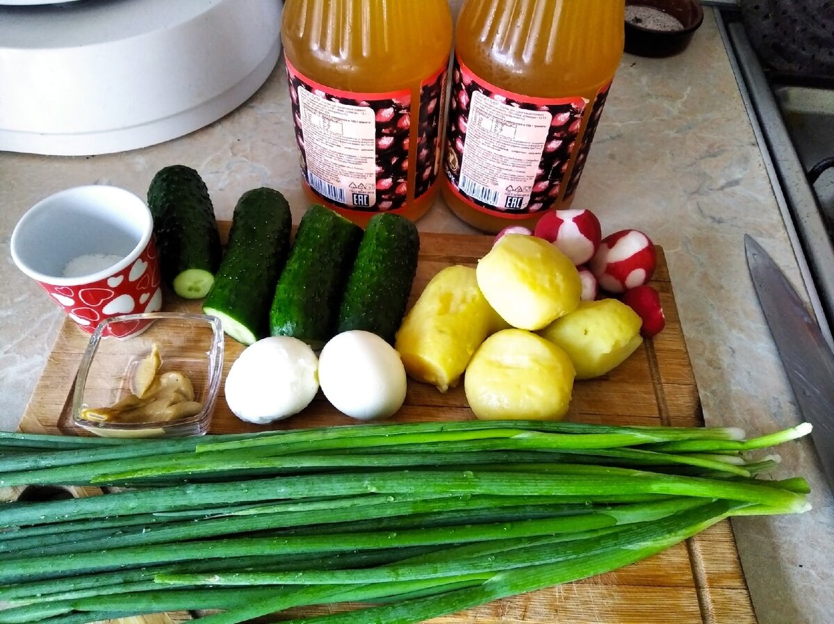 Набор на 2 литра окрошки - 4 порции