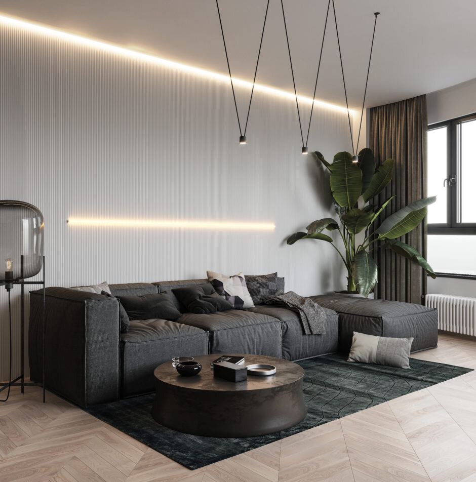 Диван Loft в стиле джапанди