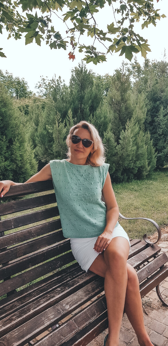 #топ спицами #летний топ спицами 