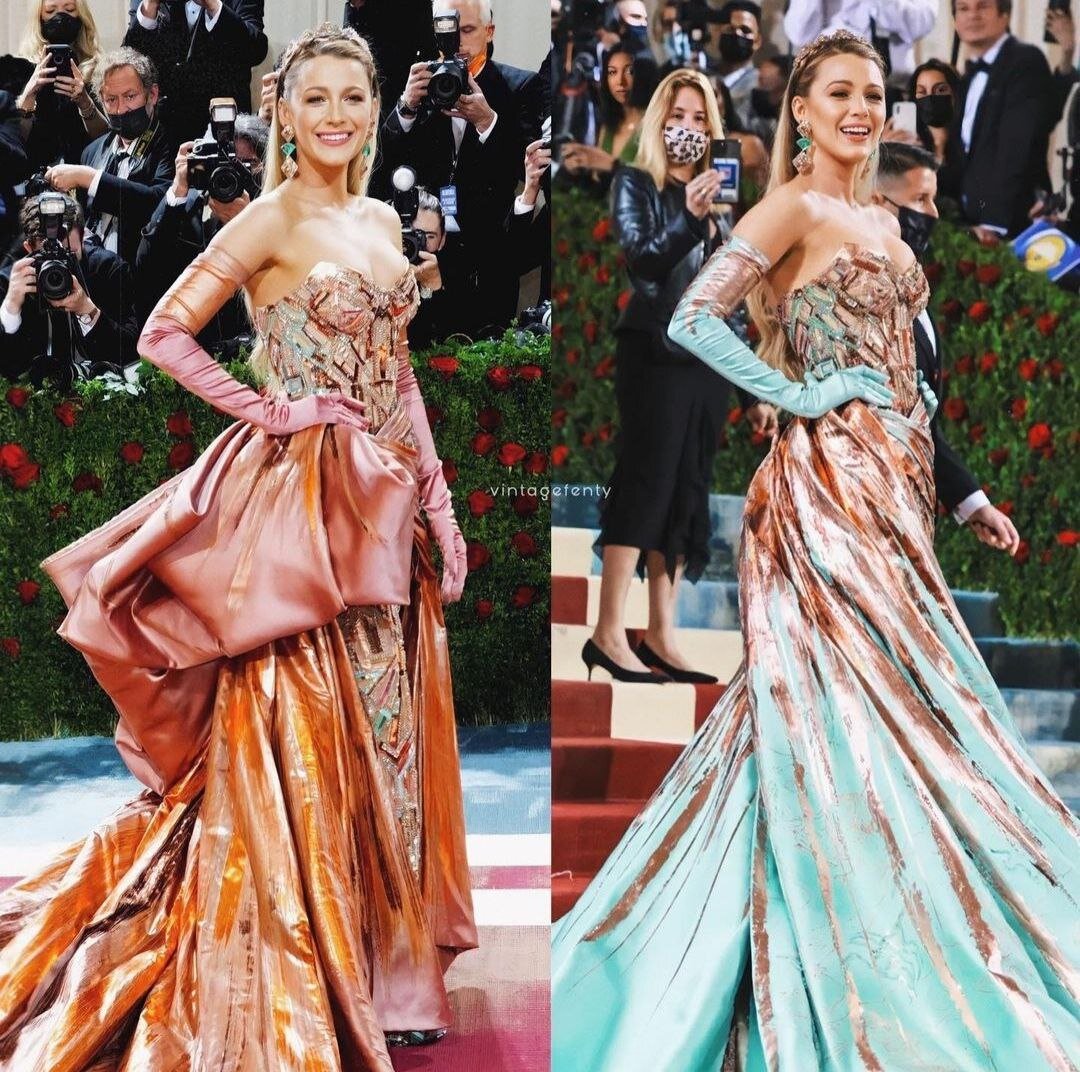 Блейк Лавли, это одно и то же платье)) Мне понравилась идея! По моему- шикарно!