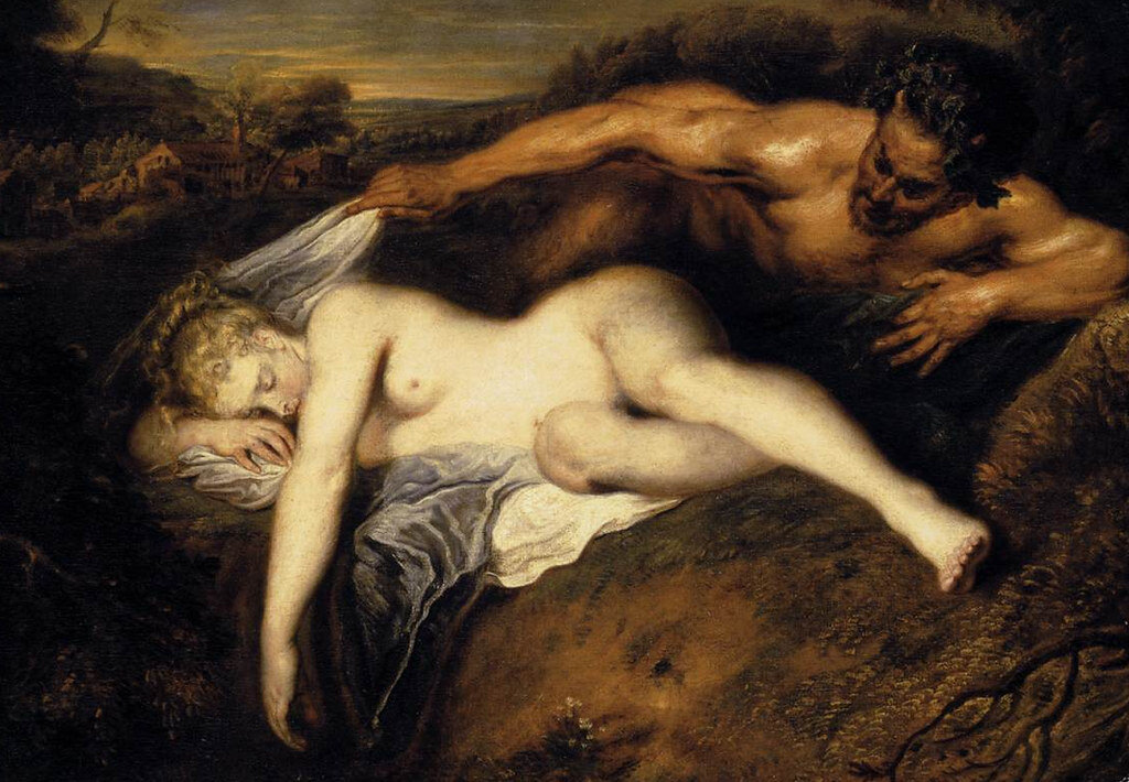 Картина мужчина лежит