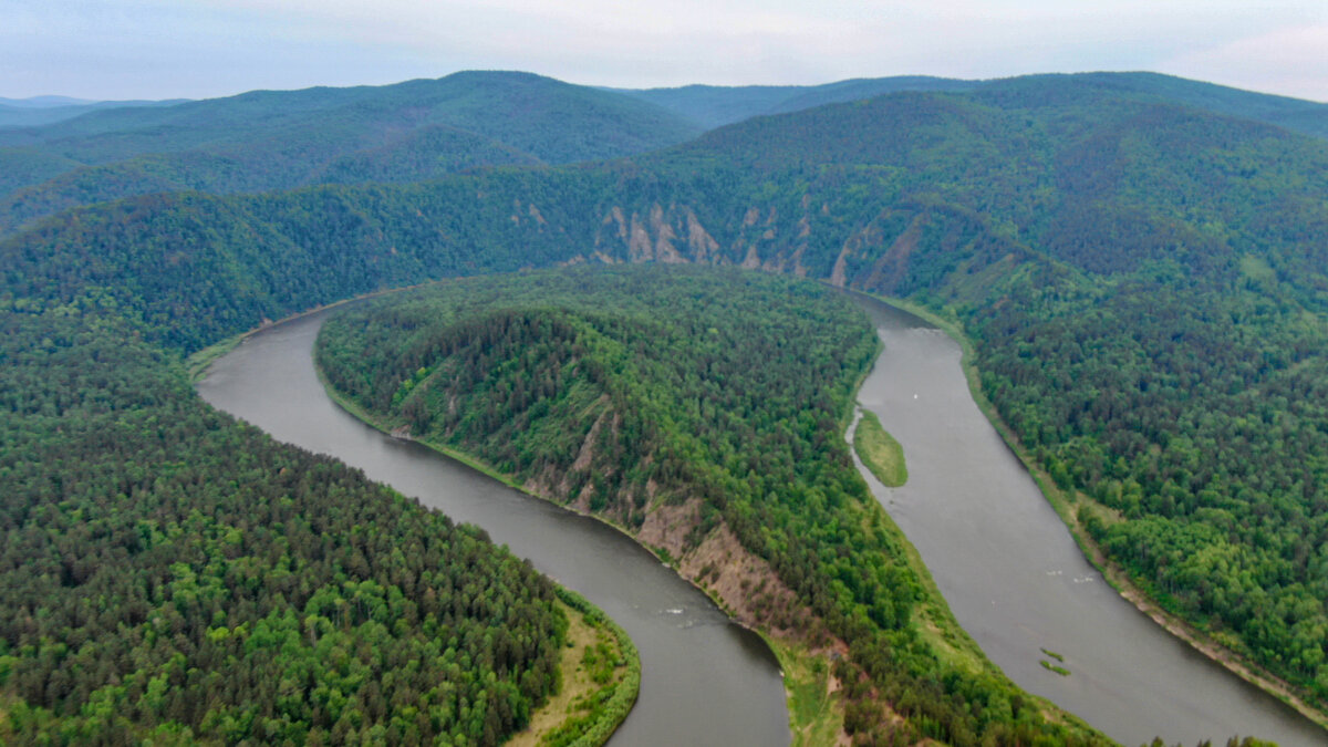 Манская петля. Фото с квадракоптера.