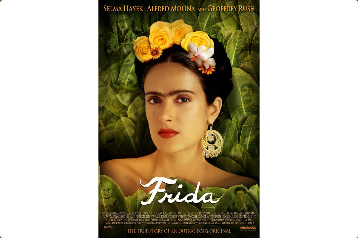 Афиша фильма «Фрида», 2002 год, режиссер Джули Тэймор