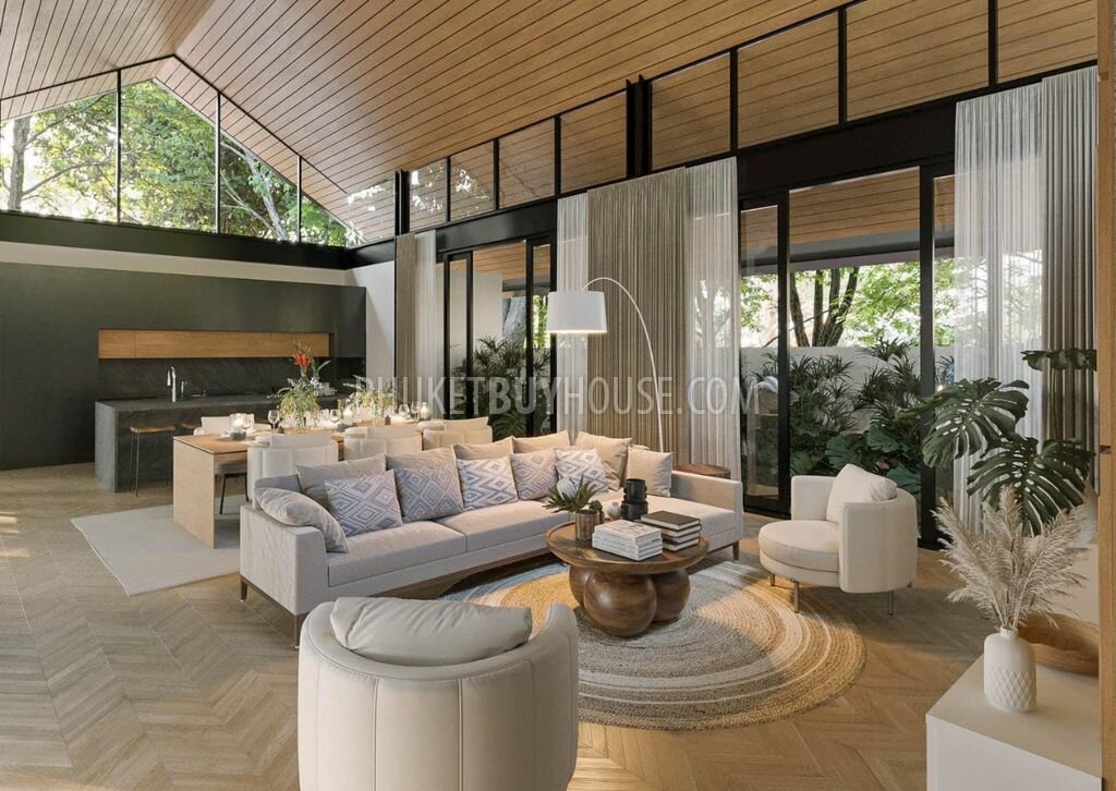 Виллы на 4 спальни в тропическом стиле с бассейном!