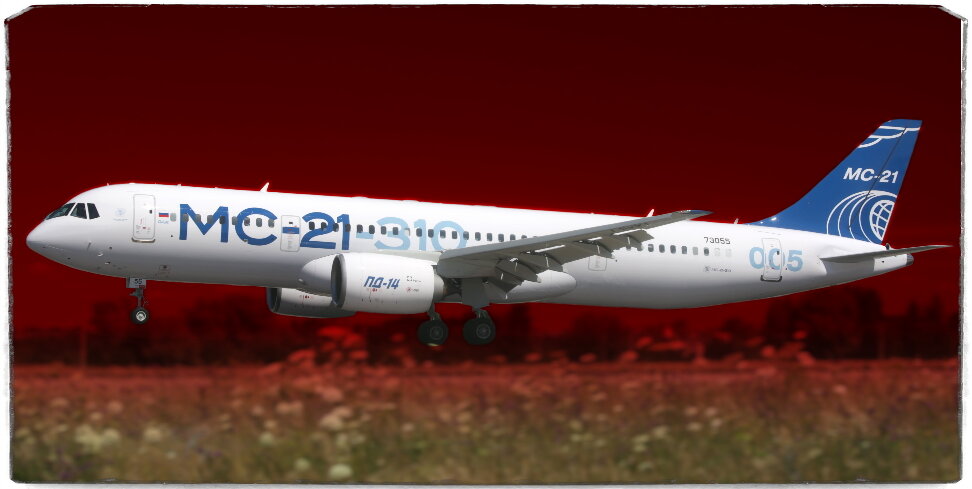 Источник: rostec.ru. В кадре легко узнаваемый МС-21, которому суждено стать флагманом отечественной гражданской авиации в сфере гражданских перевозок.
