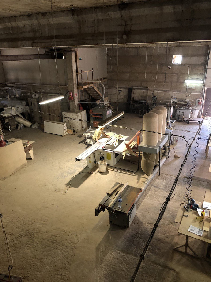 Первый этаж производства.