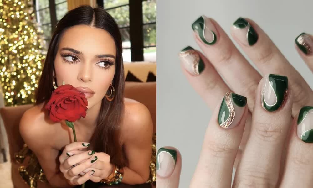    Геометричный маникюр Кендалл Дженнер