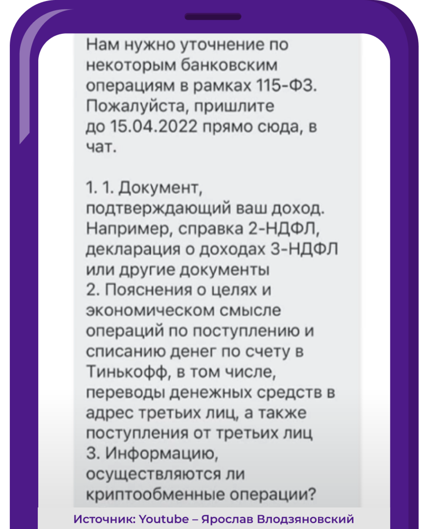 115-ФЗ: блокировки счетов физлиц / Как не попасть на удочку банков и не  потерять деньги | InvestFuture | Дзен