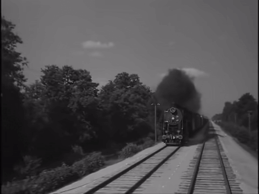Кадры из фильма «Зелёные огни». 1955 год.