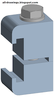 3D модель и чертежи струбцины для фланцев ISO-K