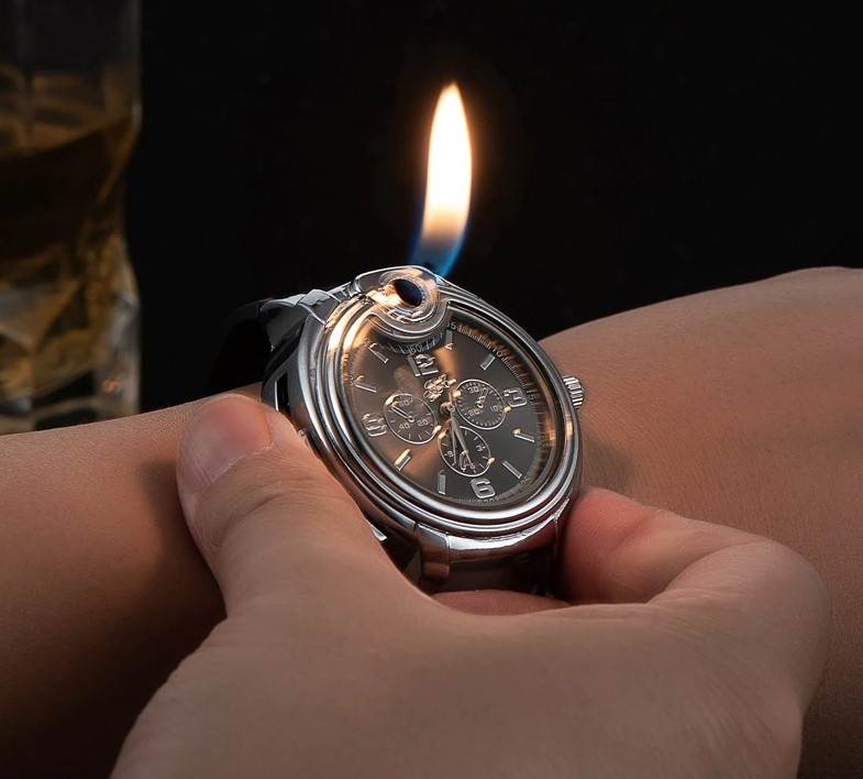 Часы с зажигалкой из Китая