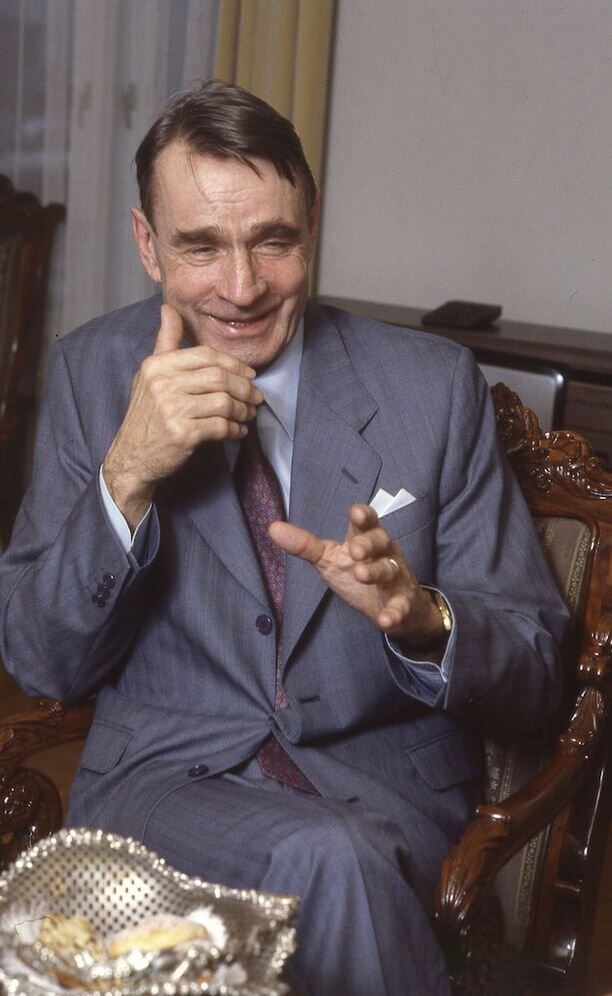 Президент Финляндии Мауно Хенрик Койвисто (1923-2017 гг.). 