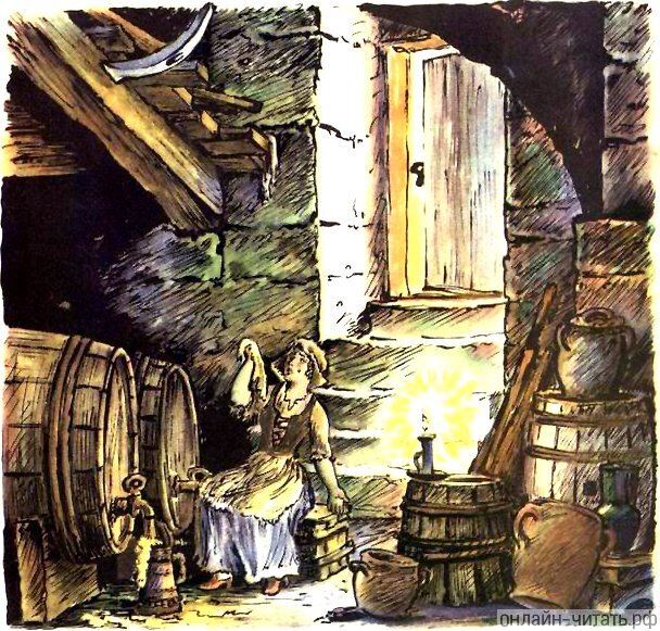 Иллюстрация В. Конашевича к сказке "Умная Эльза"