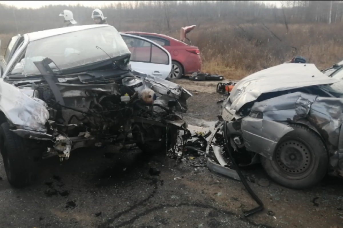    В массовом ДТП под Тюменью пострадали четыре человека, в том числе ребенок