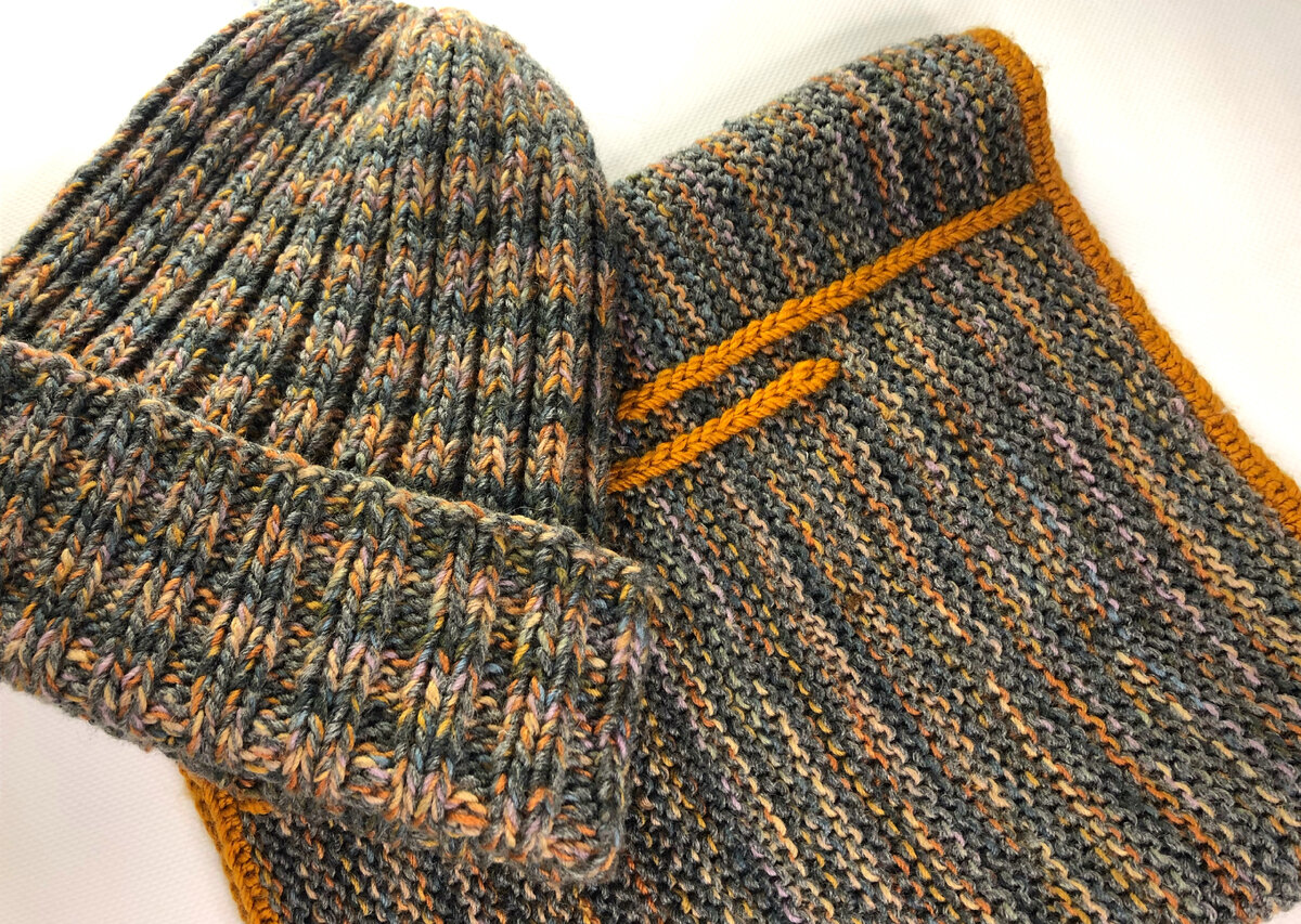 Так получился этот комплект из Alize Cashmira и Schachenmayr Regia Color