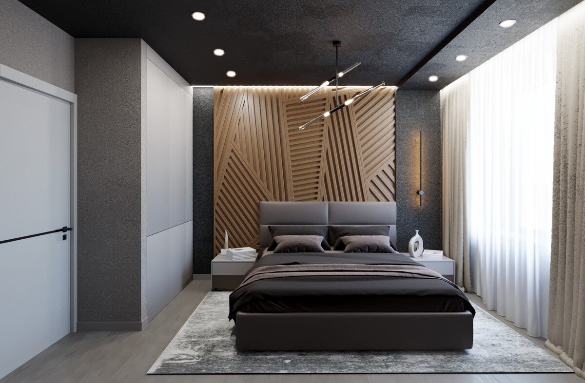Дизайн черной спальни: 50+ фото примеров, полезные советы дизайнеров