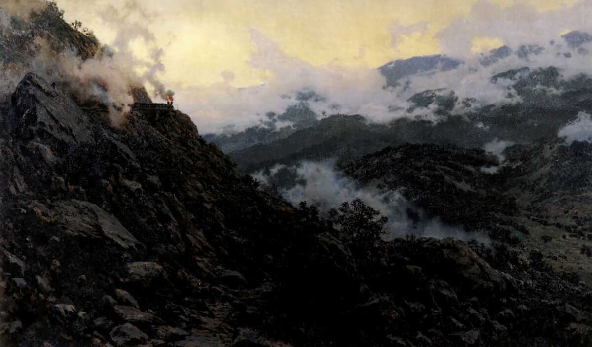 "Старый Сурамский перевал" (1891) Государственная Третьяковская галерея