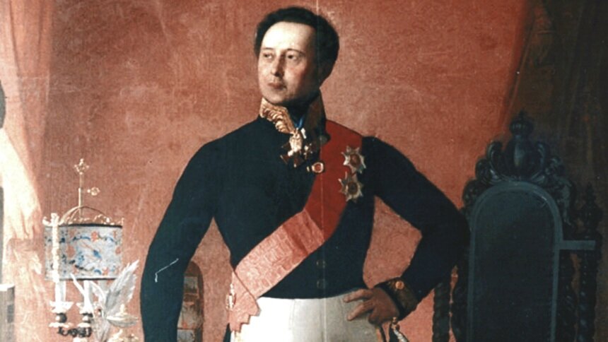 Александр Михайлович Безобразов (23 декабря 1783 — 19 апреля 1871. Сенатор,  губернатор: тамбовский, ярославский, петербургский. На фото: фрагмент парадного портрета кисти Ореста Тимашевского. 1852 год.