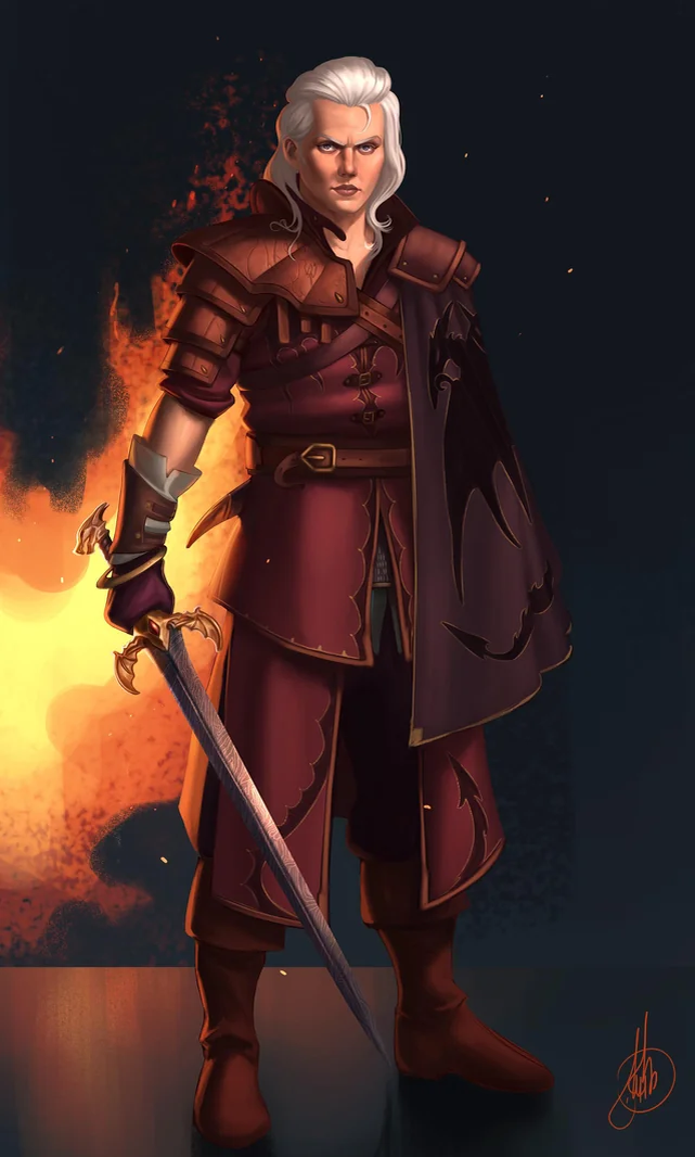 Деймон Блэкфайр (арт Armando Tozzi, www.artstation.com).