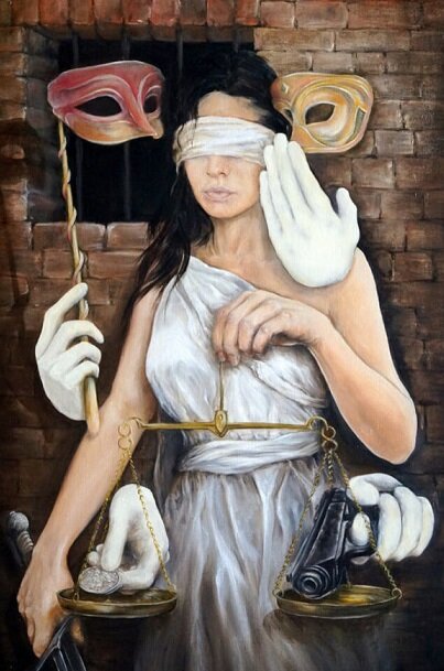 Начало детективного рассказа "Суд" / Илл.: Художник Сергей Колесников (фрагмент картины)